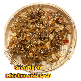 Cá mờm cơm sữa rim lạc lá chanh hộp 300gr