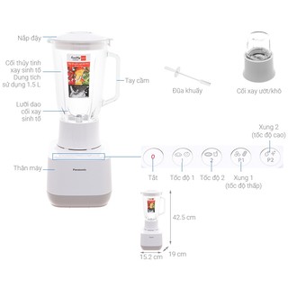 Máy xay sinh tố đa năng Panasonic MX-MG5351WRA [HÀNG CHÍNH HÃNG 100%]