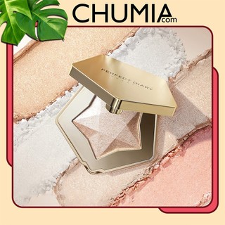 Bắt sáng PERFECT DIARY star dust diamond - bảng phấn mũi mịn bền màu lâu trôi bộ trang điểm chính hãng TK chumia