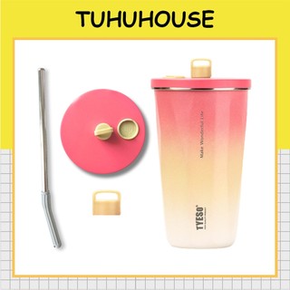 Phụ kiện ống hút nắp đậy cho ly giữ nhiệt tyeso 600ml - tuhuhouse