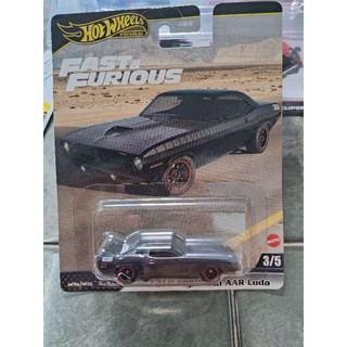 Hot wheels premium 1970 plymouth aar cuda fast and furious