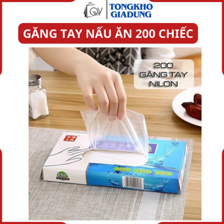 găng tay nấu nướng gói 200 cái chất nilon tiện lợi