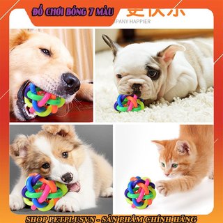Đồ chơi bóng 7 màu sắc cho chó mèo