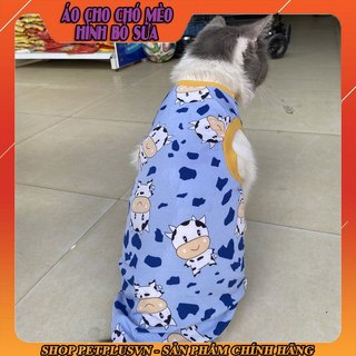 Áo cho chó mèo hình bò sữa siêu cute