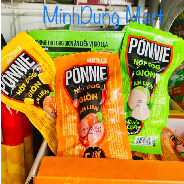 Hot Dog Ponnie/Meat Snack xúc xích ăn liền các vị