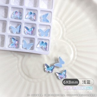 Charm bướm hologram gắn móng lẻ 1 chiếc