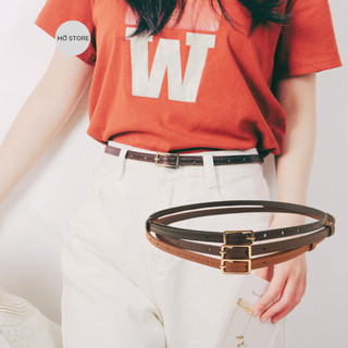Thắt lưng nữ, đai váy bản nhỏ dây nịt nữ belt 1cm phối mọi phong cách thời trang