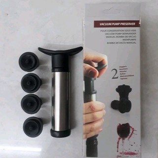 Bơm hút chân không rượu vang 4 nút đậy