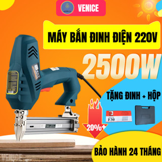 [ TẶNG ĐINH ] Máy Bắn Đinh Đa Năng VENICE Dùng Điện 220V  - Bắn Gỗ, Tường, Nhựa Nano - Sửa Chữa, Thi Công, Thiết kế, DIY