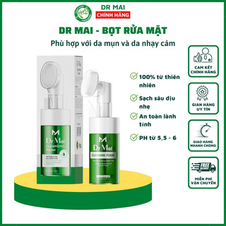 Sữa rửa mặt Dr Mai, sữa rửa mặt dành cho da nhạy cảm 100ml, chiết xuất 100% từ thiên nhiên