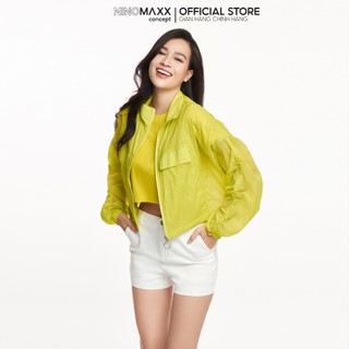 NINOMAXX Áo Khoác Nữ Croptop In Chuyển Nhiệt 2210006