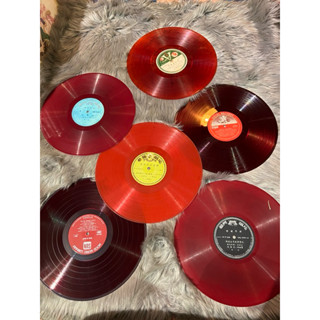 Đĩa Than Màu Đỏ  (Đẹp- Độc - Lạ) - Dùng trang trí (25cm)