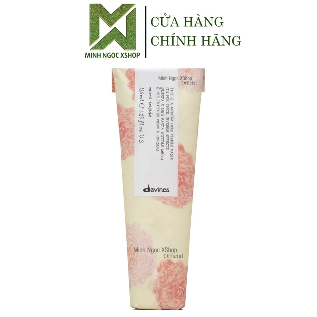 Kem đặc giữ nếp trung bình Davines Medium Hold Pliable Paste 125ML