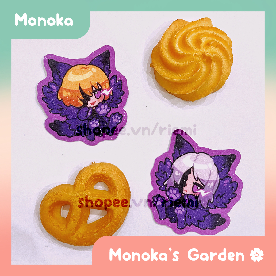 Sticker set Limbus Company nhân vật Faust và Don artist Monoka