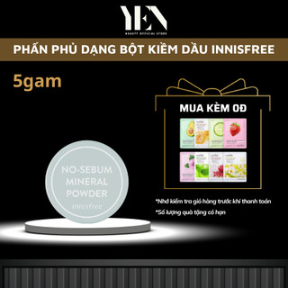 Phấn phủ innisfree	phấn phủ kiềm dầu	phấn phủ innisfree dạng bột kiềm dầu 5 g chính hãng