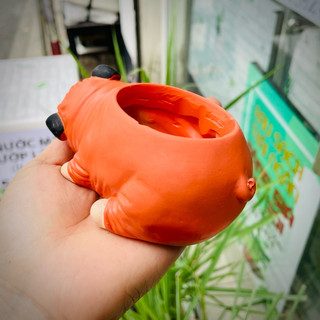 [CÓ SHIP TỈNH] Chậu Chó Bull Nằm Ngủ
