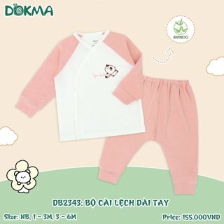 Bộ sơ sinh cài chéo Dokma