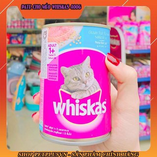 Pate cho mèo dinh dưỡng Whiskas lon 400g