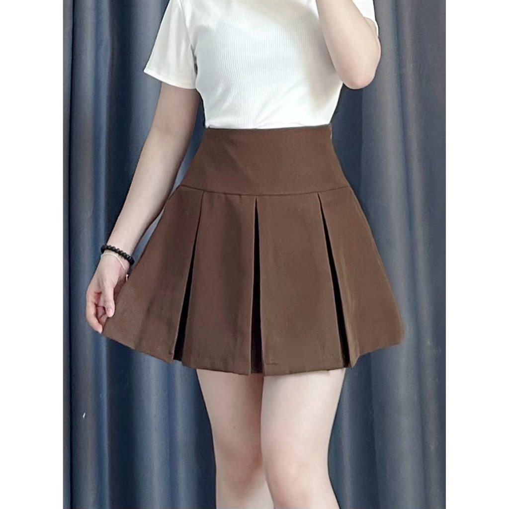Chân Váy Xếp Ly Bigsize Nữ Dáng Váy Tennis Có Lót Bảo Hộ Vải Tây Đúng Form Tôn Dáng CV405 | BigBuy360 - bigbuy360.vn