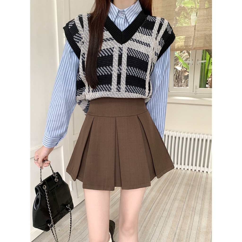 Chân Váy Xếp Ly Bigsize Nữ Dáng Váy Tennis Có Lót Bảo Hộ Vải Tây Đúng Form Tôn Dáng CV405 | BigBuy360 - bigbuy360.vn