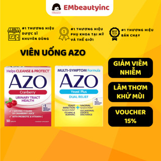 Viên Uống AZO Đỏ, Vàng, Ngừa Viêm Nhiễm, Giảm Mùi Hôi