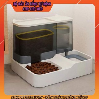 Hộp đựng thức ăn, nước uống tự động cho chó mèo