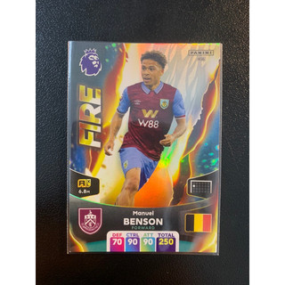 Thẻ bóng đá #I548 Benson Burnley Fire Panini Adrenalyn XL 2023/24