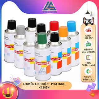 Sơn xịt sano 350ml, 400ml | sơn xe máy, ô tô, xe đạp, cục nóng lạnh điều hòa, ...