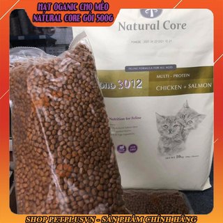 Thức ăn hạt cho mèo Natural Core Oganic gói 500g