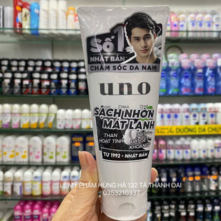 Sữa rửa mặt uno nhật bản sạch nhờn than hoạt tính dành cho nam 130 g