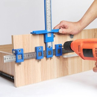 Cữ khoan chốt tay nắm gỗ thước định vị khoan lỗ tay nắm cửa tủ