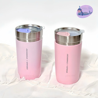 Starbucks bình giữ nhiệt spring pink stanley 473ml