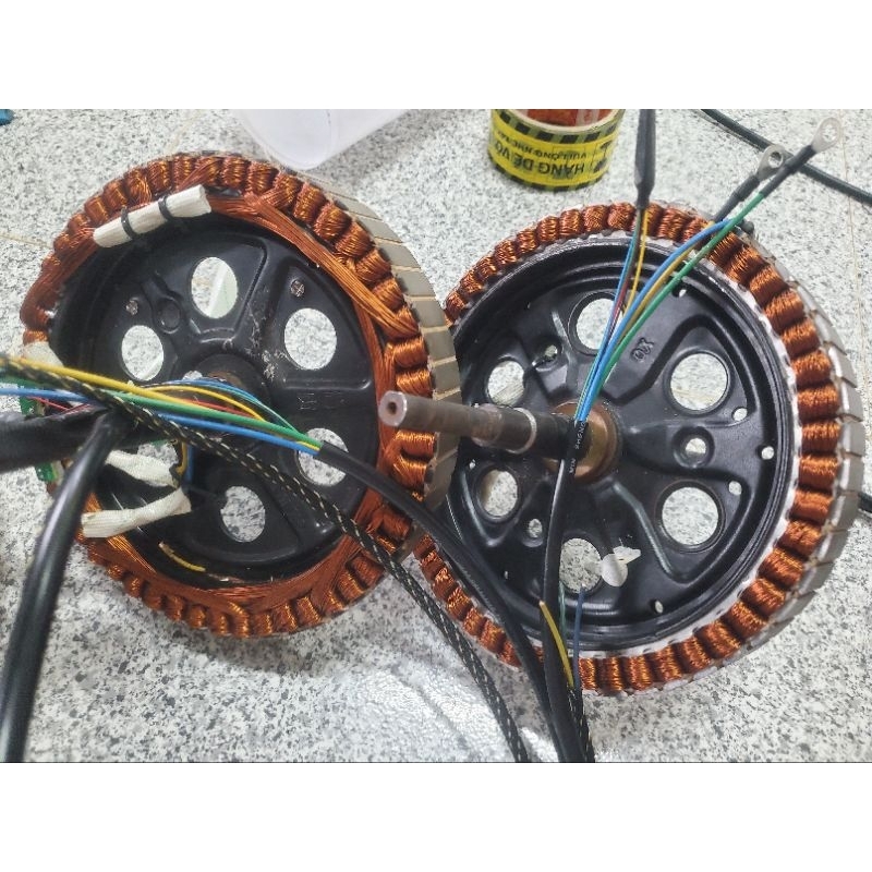 Lỗi động cơ xe điện 15+ 17+ 18+ 20+ bánh 350w dây pha lớn hoặc dây đôi, lỗi thủ công có chống ghỉ