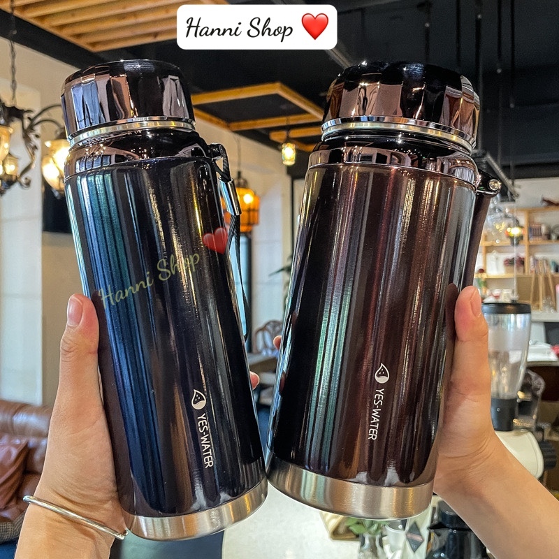 Bình giữ nhiệt nóng lạnh 1000-1200-1500ml , inox 304 cao cấp - L31