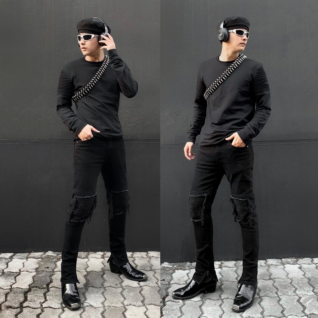 Quần Jean biker Lexuza 0102