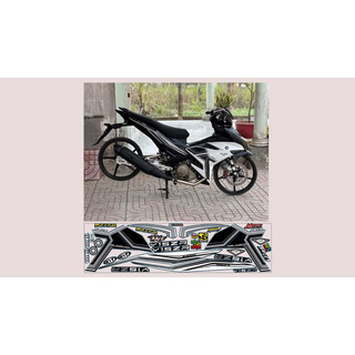 Tem chế exciter 150 đen trắng !