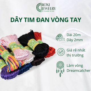 Dây Đan Vòng Tay Tim Chỉ 20m Nhiều Màu Đan Vòng Tay Handmade, DIY - Cuonday.187.nho - Roxi Jewelry