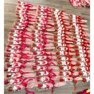 Hoa sáp 1 bông có gấu [sỉ 9k]