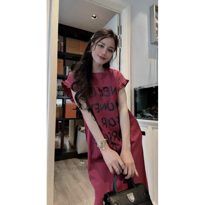 Váy cotton suông