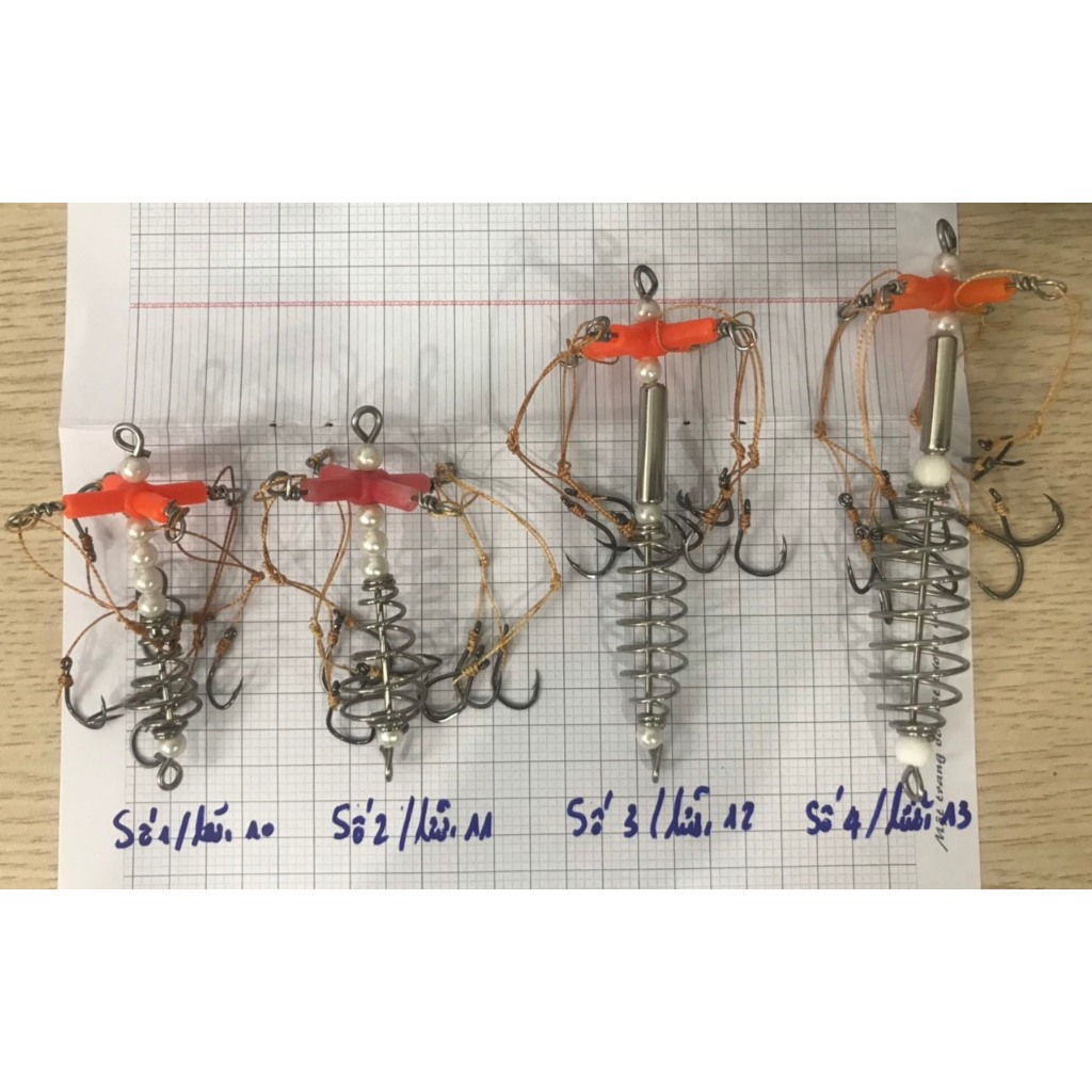 LANCER CÓ LƯỠI LỬNG TREO CHỮ T CÂU CÁ MÈ, CHÉP, TRÔI - LĂNG XÊ CÂU CÁ MÈ - LÒ XO CHỮ THẬP CÂU CÁ