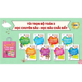 Sách - túi trọn bộ toán 3 - học chuyên sâu - học đâu chắc đấy