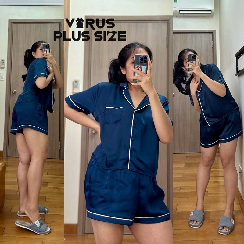 [virusplussize]Set Lụa Pijama Primark Xuất Xịn Bigsize