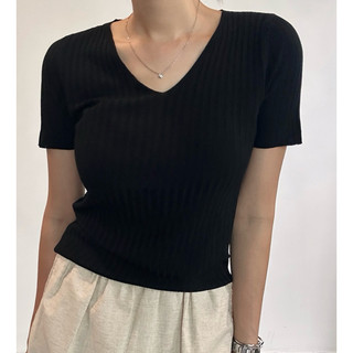 COOL V-NECK KNIT (3 Colors) -LACIEL