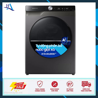 Máy giặt sấy samsung ai ecobubble inverter giặt 11 kg - sấy 7 kg wd11t734dbx/sv