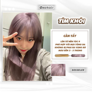 Thuốc Nhuộm Tóc Màu TÍM KHÓI, Cần Tẩy - ONE HAIR