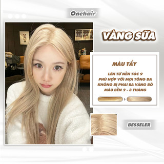 Thuốc nhuộm Tóc Màu VÀNG SỮA, Cần Tẩy - ONE HAIR