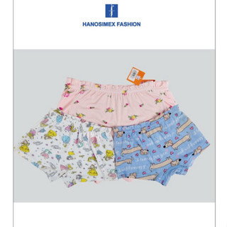 Quần Chip Đùi Bé Gái HANOSIMEX FASHION Nhiều Màu Và Họa Tiết Xinh Xắn Đáng - Hàng Chính Hãng