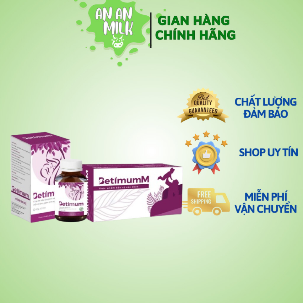 Lợi Sữa Betimum - Viên Uống Vitamin - Cốm Ngũ Cốc Lợi Sữa Cỏ Cà Ri Fenugree