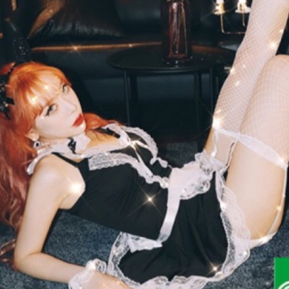 (Có sẵn, hình thật) Set Cosplay nàng hầu gái, người giúp việc dễ thương FreeSize dưới 57kg, Halloween, Noel, studio