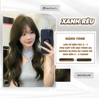 Thuốc Nhuộm Tóc Màu XANH RÊU, Nâng Tone - ONE HAIR